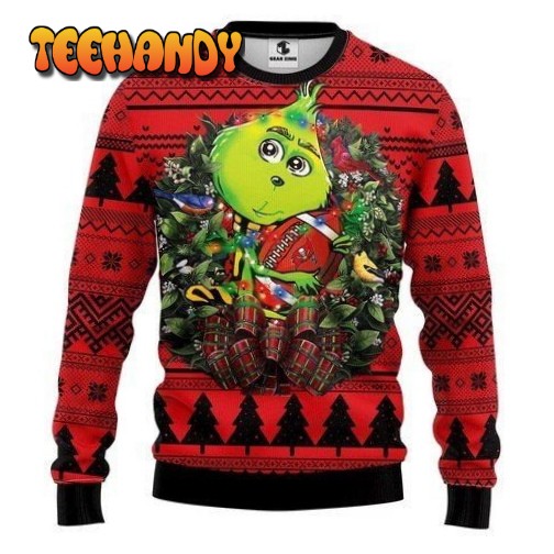 Tampa Bay Buccaneers Grinch Hug For Unisex Ugly Christmas Sweater