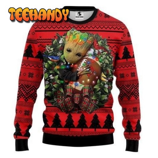 Tampa Bay Buccaneers Groot Hug Ugly Christmas Sweater, Ugly Sweater