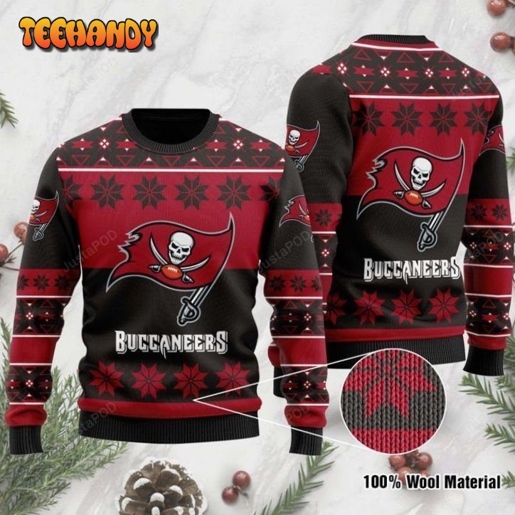 Tampa Bay Buccaneers Logo Sport Team Christmas Reindeers Pattern Ugly  Christmas Sweater