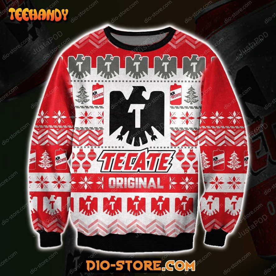 Tecate Beer Ugly Christmas Sweater, All Over Print Sweatshirt, Ugly Sweater