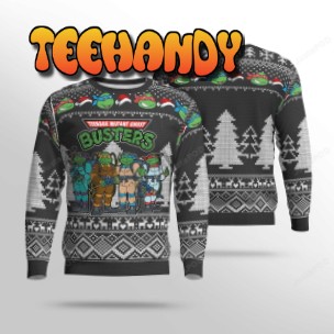 Teenage Mutant Ninja Turtles Ghostbusters Ugly Sweater, Ugly Sweater