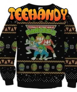 Teenage Mutant Ninja Turtles Power Rangers Ugly Christmas Sweater