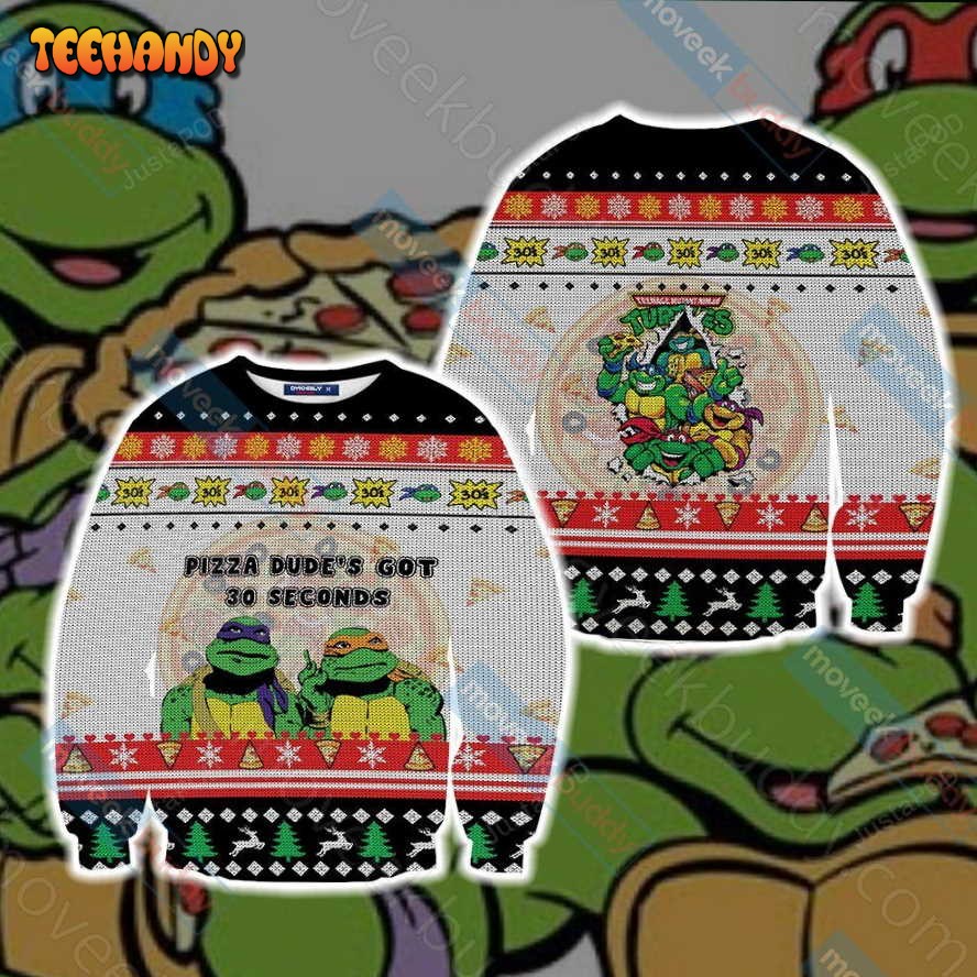 Teenage Mutant Ninja Turtles Ugly Christmas Sweater, Ugly Sweater