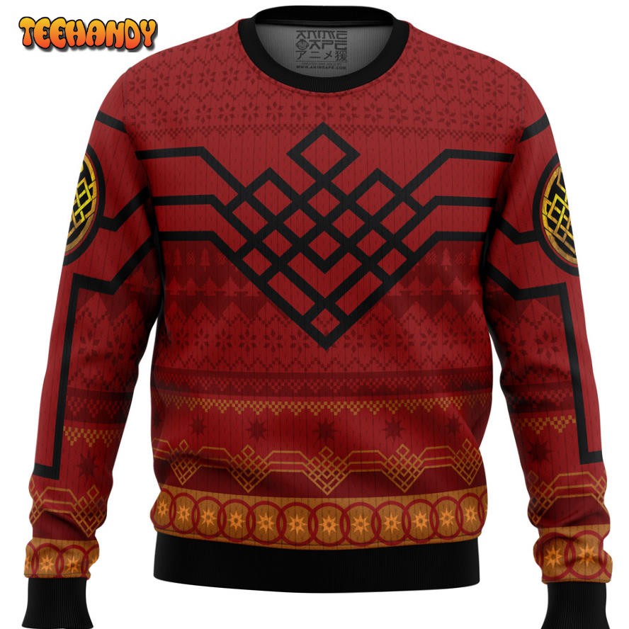 Ten Golden Rings Shang-Chi Marvel Ugly Christmas Sweater