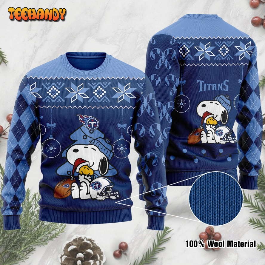 Tennessee Titans Funny Charlie Brown Peanuts Snoopy Ugly Sweater