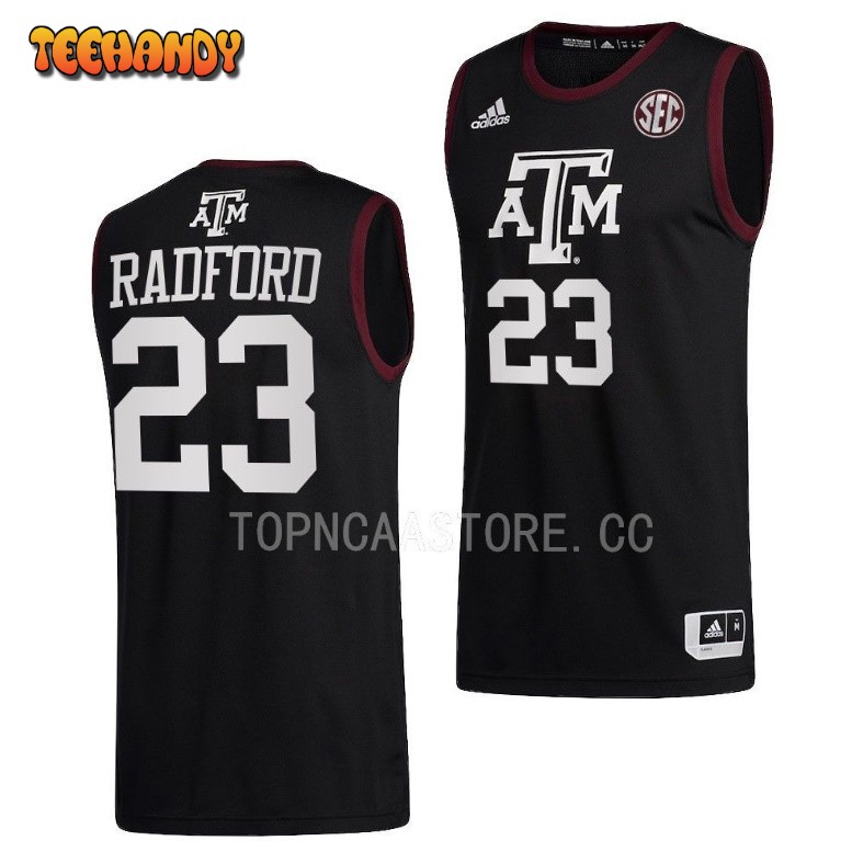 Texas Aggies Tyrece Radford 2023 Black College Basketball Jersey