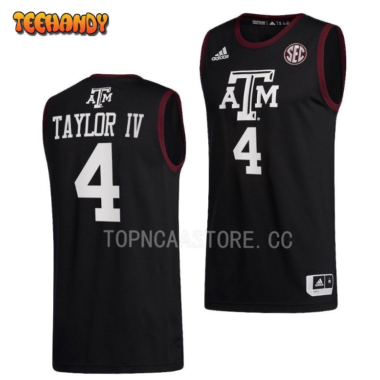 Texas Aggies Wade Taylor IV 2023 Black College Basketball Jersey