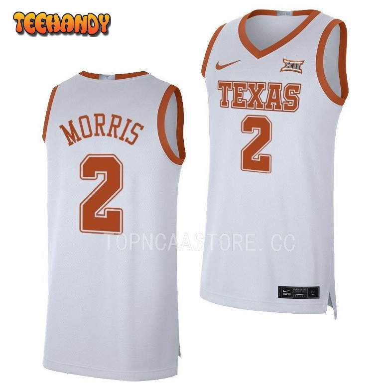 Texas Longhorns Arterio Morris 2023 White Limited College Basketball Jersey