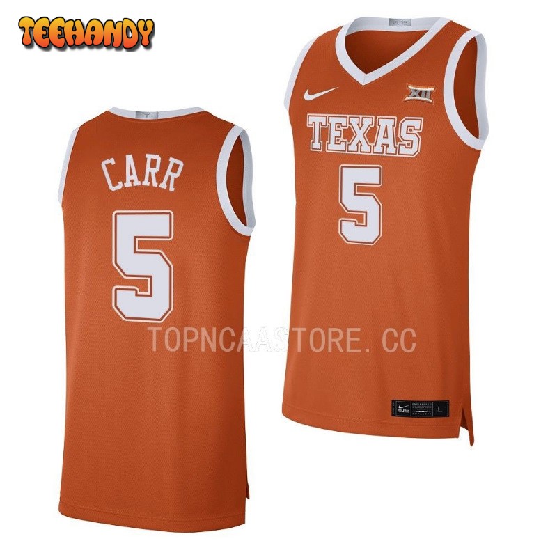 Texas Longhorns Marcus Carr 2023 Orange Limited College Basketball Jersey