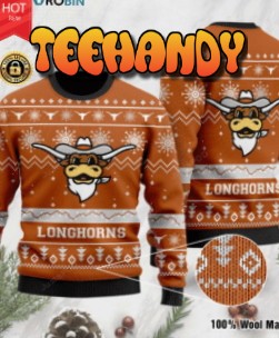 Texas Longhorns Ugly Christmas Sweater, All Over Print Sweatshirt