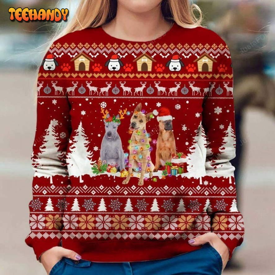 Thai Ridgeback Ugly Christmas Sweater, All Over Print Sweatshirt, Ugly Sweater