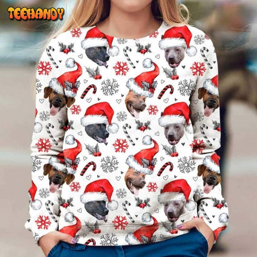 Thai Ridgeback Xmas Decor Ugly Christmas Sweater, All Over Print Sweatshirt