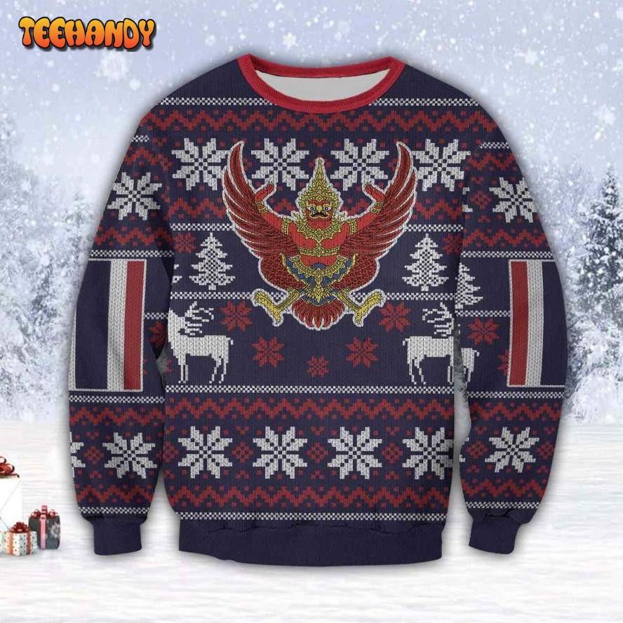 Thailand 3D All Over Print Ugly Christmas Sweater, Ugly Sweater