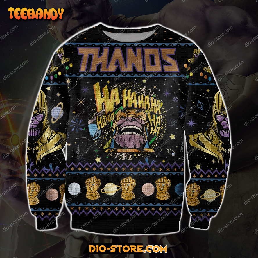 Thanos Ugly Christmas Sweater, All Over Print Sweatshirt, Ugly Sweater