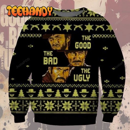 The Bad The Good The Ugly Christmas Sweater, All Over Print Sweatshirt