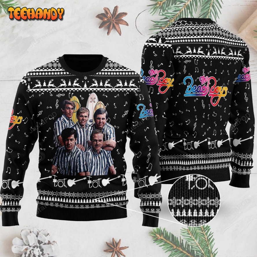 The Beach Boys Band 3D Ugly Christmas Sweater, Ugly Sweater