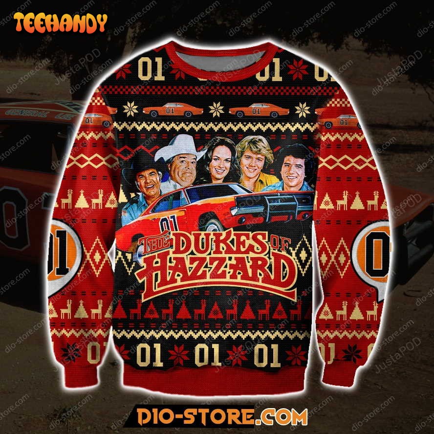 The Dukes Of Hazzard Ugly Christmas Sweater, All Over Print Sweatshirt