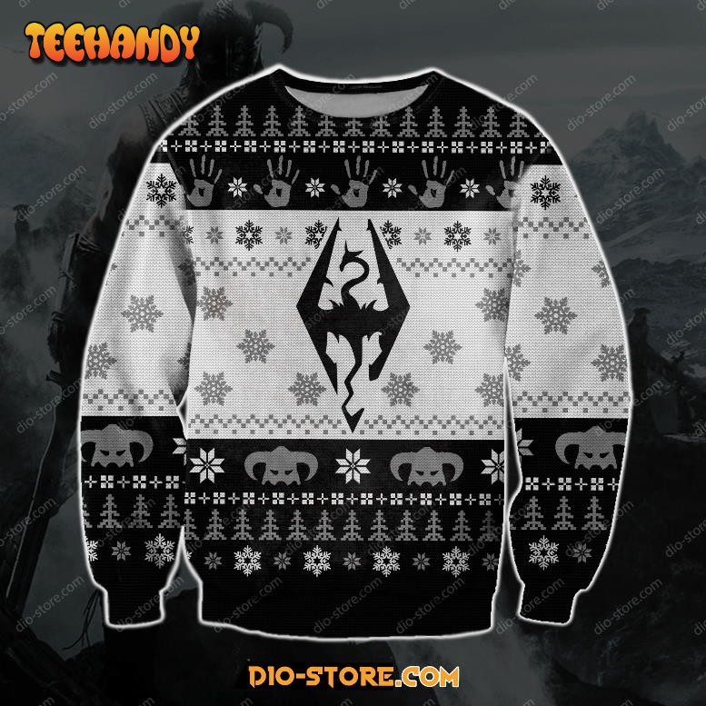 The Elder Scrolls V Skyrim For Unisex Ugly Christmas Sweater, Ugly Sweater