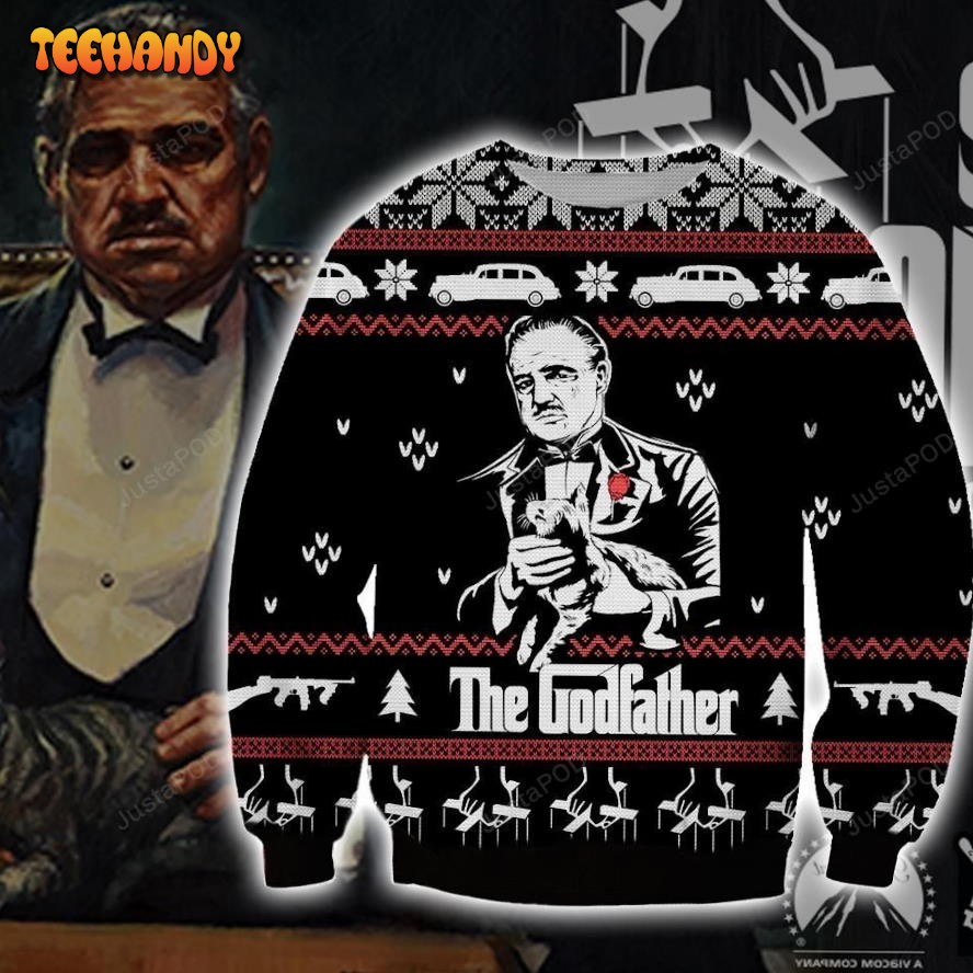 The Godfather Knitting Pattern 3d Print Ugly Sweater, Ugly Sweater