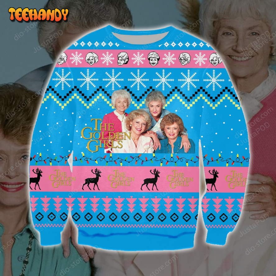 The Golden Girls Knitting Pattern 3d Print Ugly Sweater, Ugly Sweater