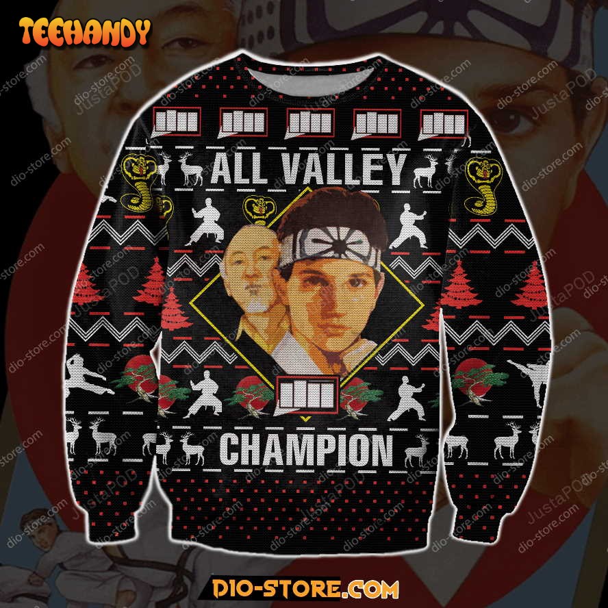 The Karate Kid Ugly Christmas Sweater, All Over Print Sweatshirt