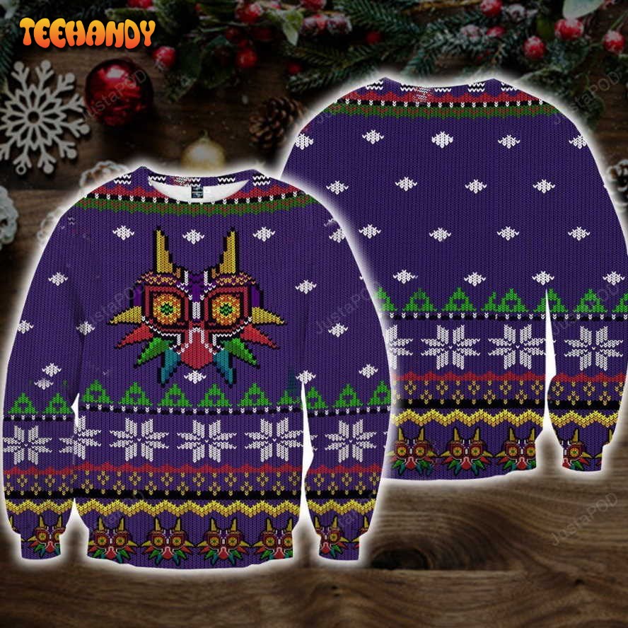 The Legend Of Zelda Majora’s Mask Ugly Christmas Sweater, Ugly Sweater