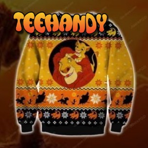 The Lion King Ugly Christmas Sweater, All Over Print Sweatshirt, Ugly Sweater