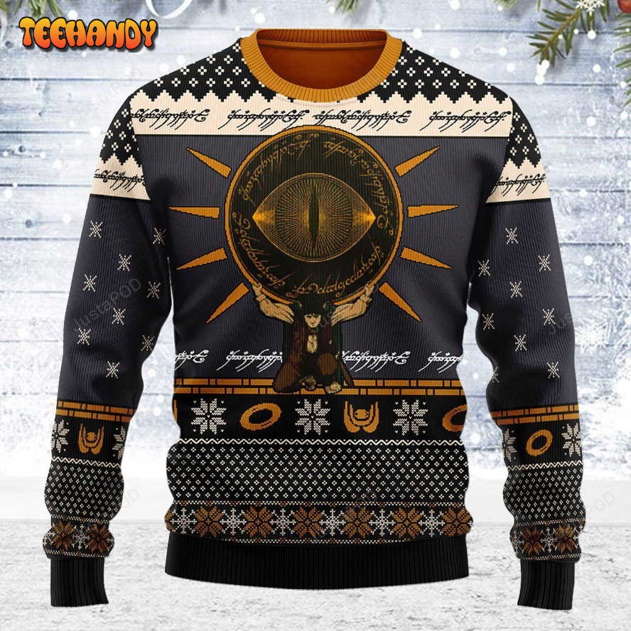 The Lord of the Rings Burden Ugly Christmas Sweater, All Over Print Sweatshirt