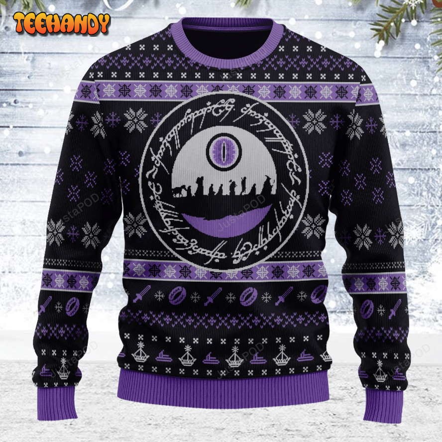 The Lord of the Rings The Fellowship Ugly Christmas Sweater, Ugly Sweater