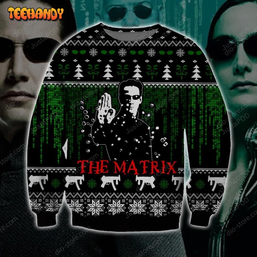 The Matrix Knitting Pattern Ugly Sweater, Ugly Sweater, Christmas Sweaters