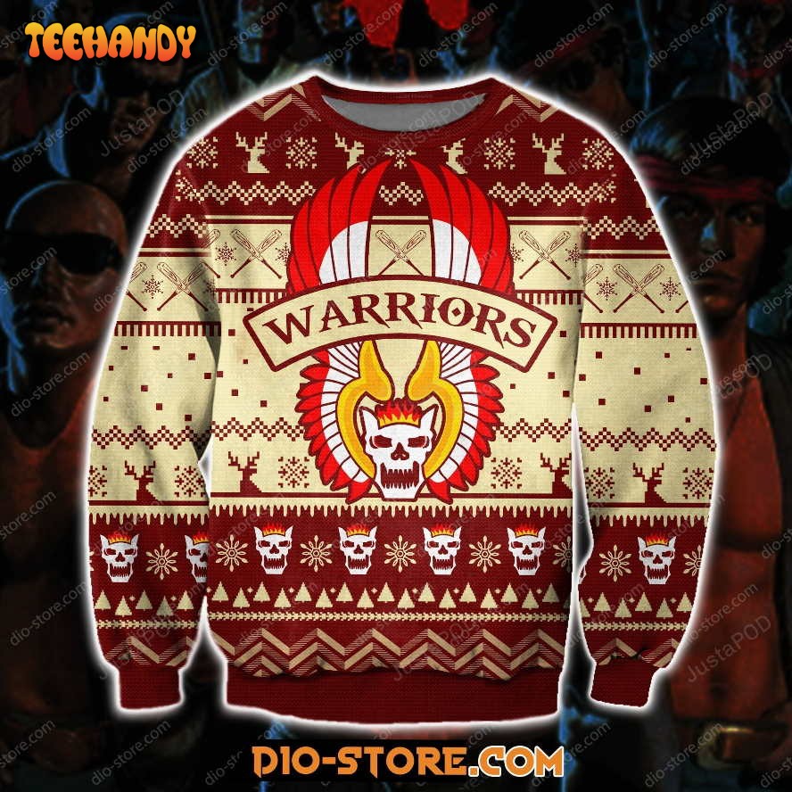 The Warriors Ugly Christmas Sweater, All Over Print Sweatshirt, Ugly Sweater