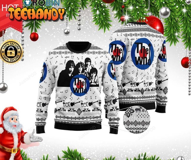 The Who Band Ugly Christmas Sweater, All Over Print Sweatshirt, Ugly Sweater