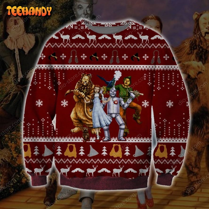 The Wizard Of Oz Knitting Pattern For Unisex Ugly Christmas Sweater, Ugly Sweater