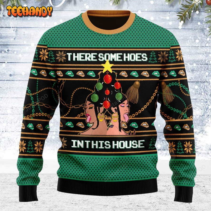 There Is A Christmas Hos In This House Ugly Christmas Sweater, Ugly Sweater