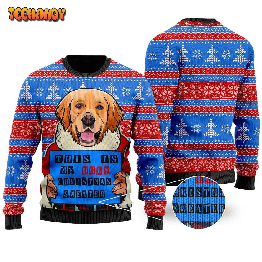 This Is My Funny Golden Retriever Santa Claus For Dog Owners And Lovers Sweater