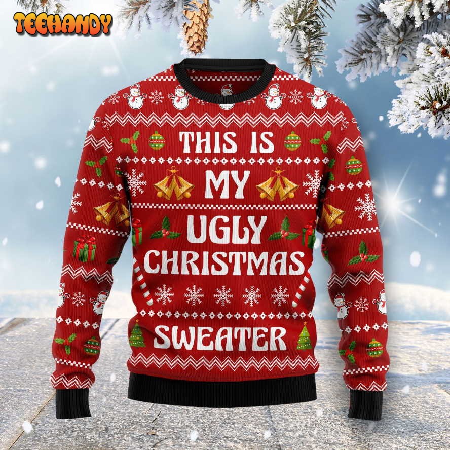 This Is My Ugly Sweater Ugly Christmas Sweater, All Over Print Sweatshirt