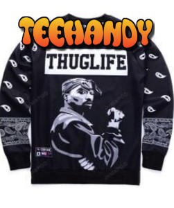 Thug Life Ugly Christmas Sweater, All Over Print Sweatshirt, Ugly Sweater