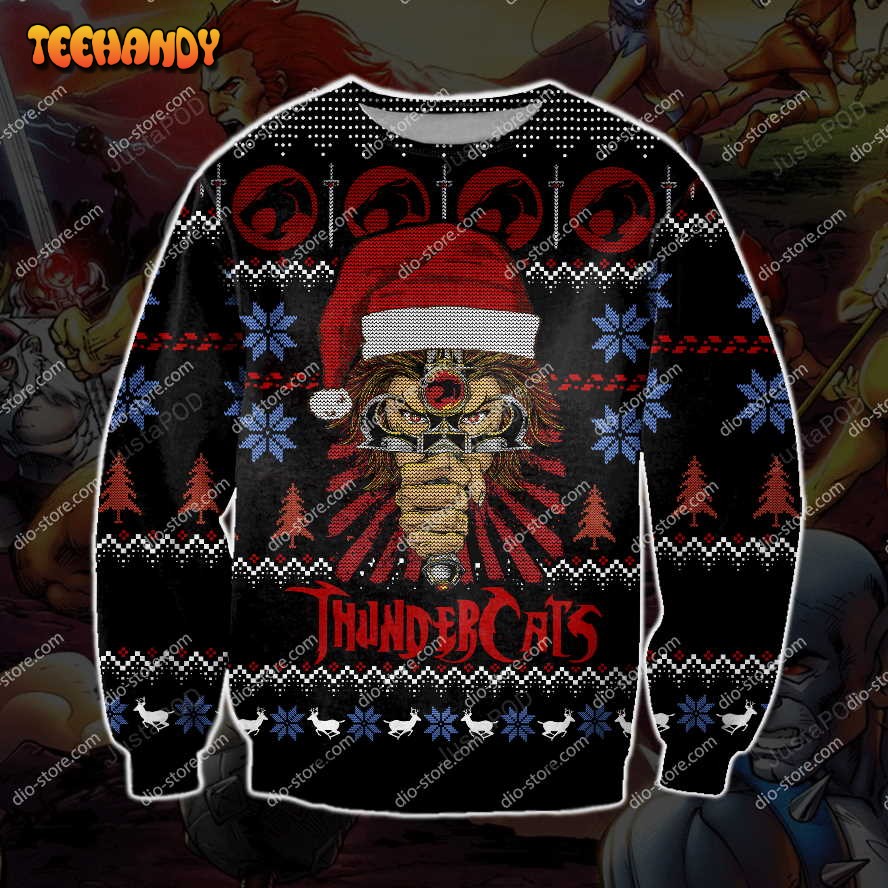 Thundercats Knitting Pattern Ugly Christmas Sweater, All Over Print Sweatshirt