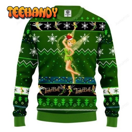 Tinker Bell Ugly Christmas Sweater, All Over Print Sweatshirt, Ugly Sweater