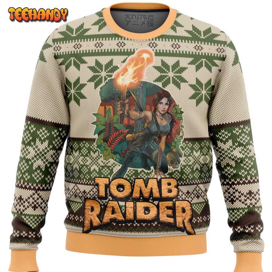 Tomb Raider Alt Ugly Christmas Sweater