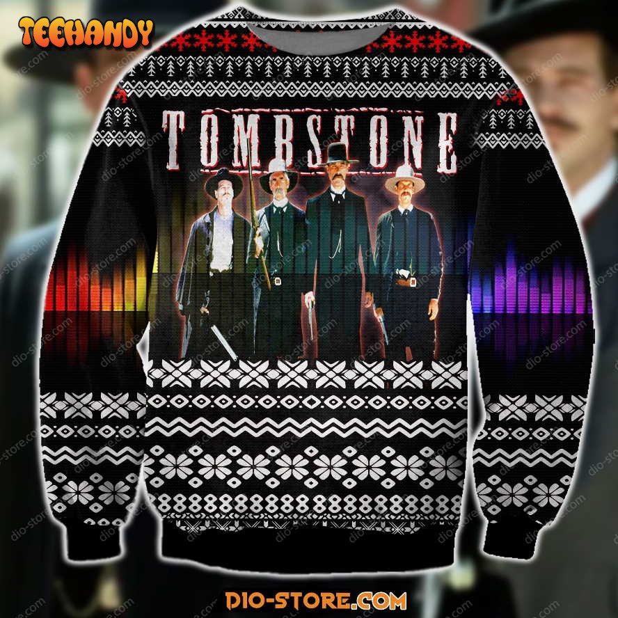 Tombstone Ugly Christmas Sweater, All Over Print Sweatshirt, Ugly Sweater