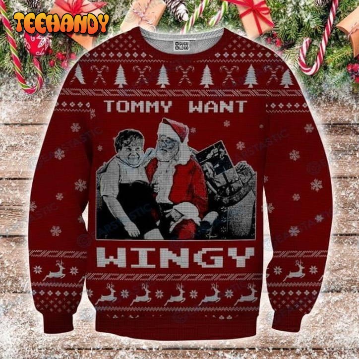 Tommy Want Wingy Tommy Boy Ugly Christmas Sweater, Ugly Sweater