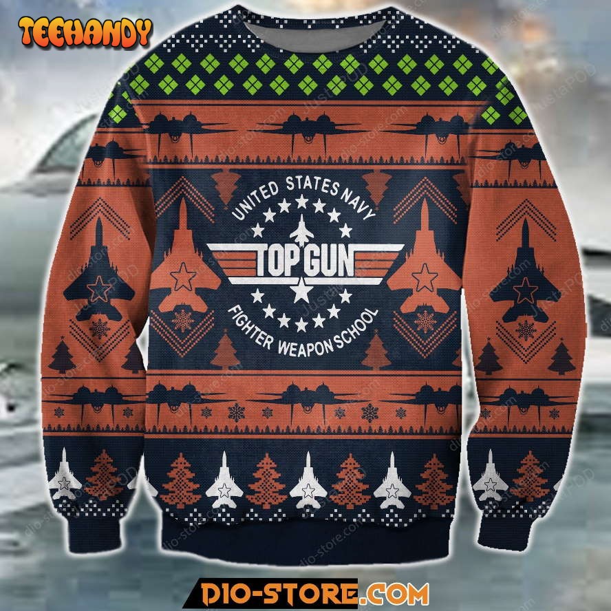 Top Gun 1986 Tom Cruise Ugly Christmas Sweater, All Over Print Sweatshirt