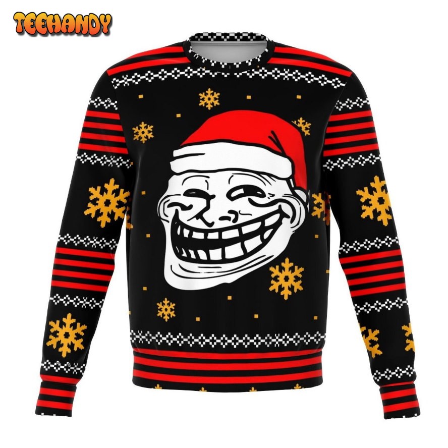 Troll Meme Ugly Christmas Sweater, All Over Print Sweatshirt, Ugly Sweater