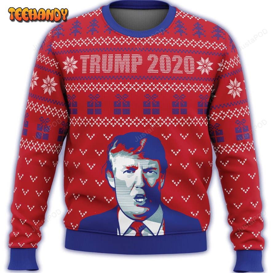 Trump 2021 Premium Ugly Sweater, Ugly Sweater, Christmas Sweaters