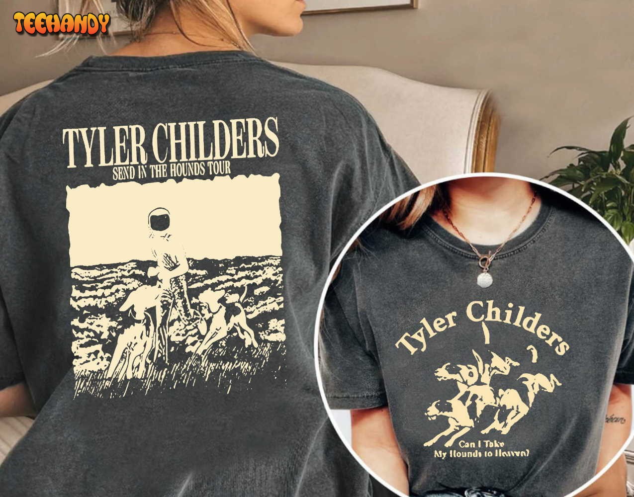 Tyler Childers Hounds Shirt, 2023 Tour Can I Take My To Heaven T-Shirt