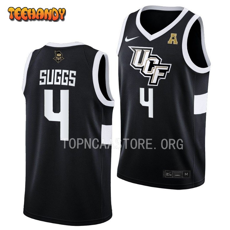 UCF Knights Brandon Suggs 2023 Black Away College Basketball Jersey