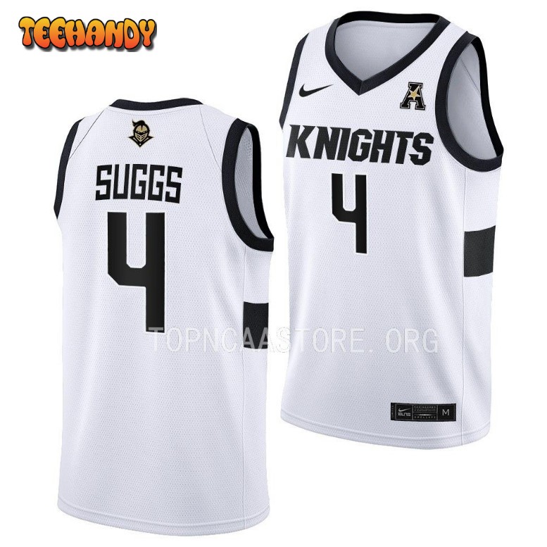 UCF Knights Brandon Suggs 2023 White Home College Basketball Jersey