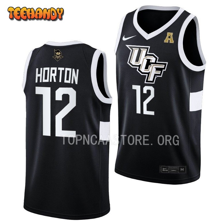 UCF Knights Ithiel Horton 2023 Black Away College Basketball Jersey