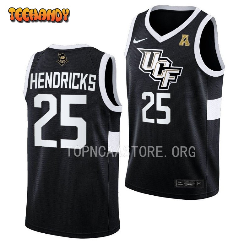 UCF Knights Taylor Hendricks 2023 Black Away College Basketball Jersey